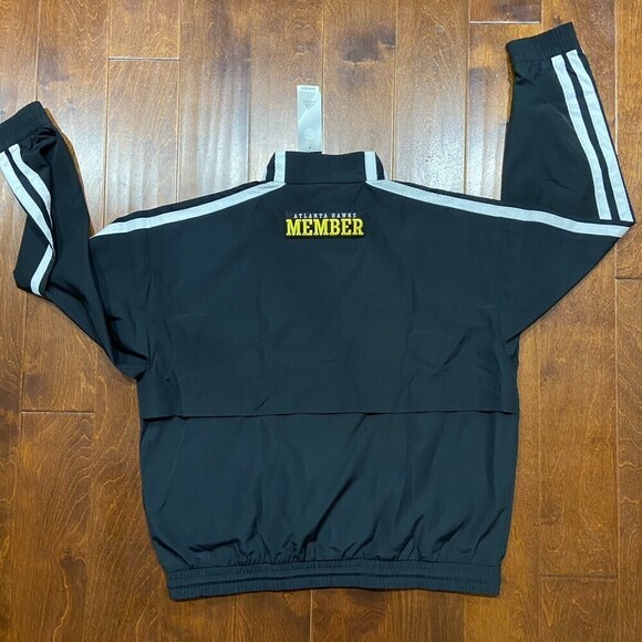 Adidas Atlanta Hawks NWT Club Member Windbreaker Pullover Jacket Men's Large - Picture 5 of 7